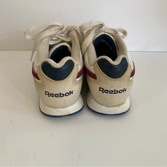 Reebok Classic Harmon Run sneaker in ivory/maroon/navy youth size 13 tennis shoe - Picture 4 of 8